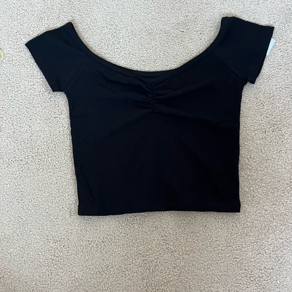 Off the shoulder crop top